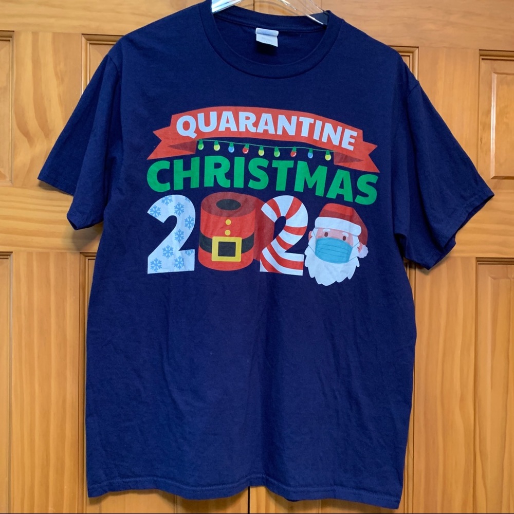 Quarantine Christmas 2020 Tee Shirt Large
